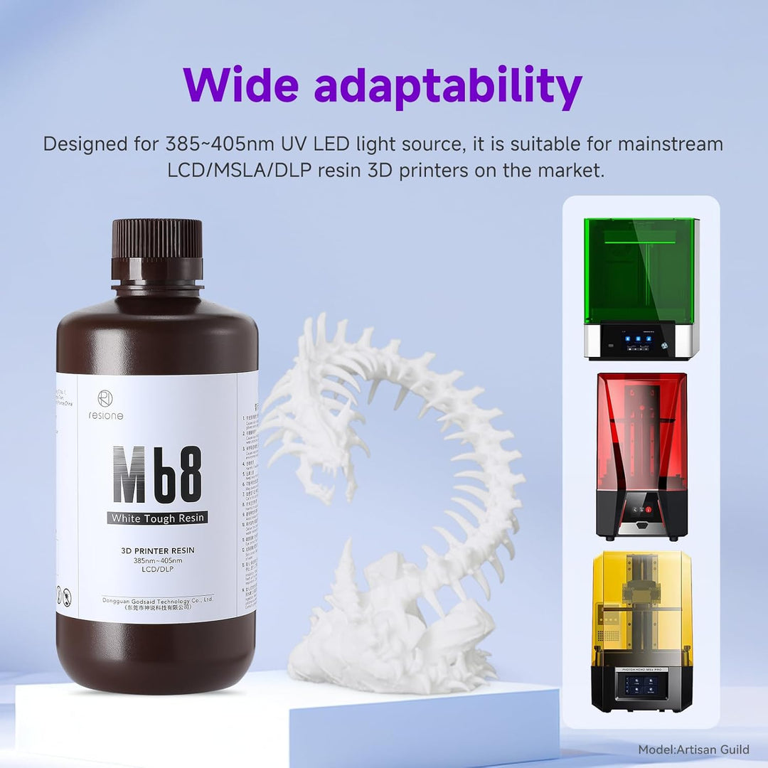 RESIONE Hart 3D Drucker Resin, Nicht sprödes ABS Like Hart Tough &Starres 3D-Resin für LCD-3D-Druck