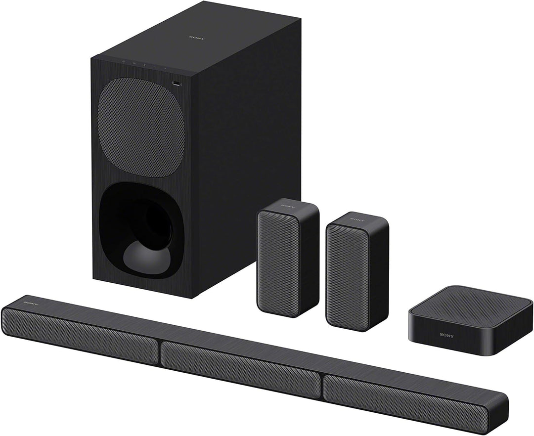 Sony HT-S40R 5.1ch 600W Soundbar für TV mit Subwoofer und kabellosem Rear Speaker mit Bluetooth Sing