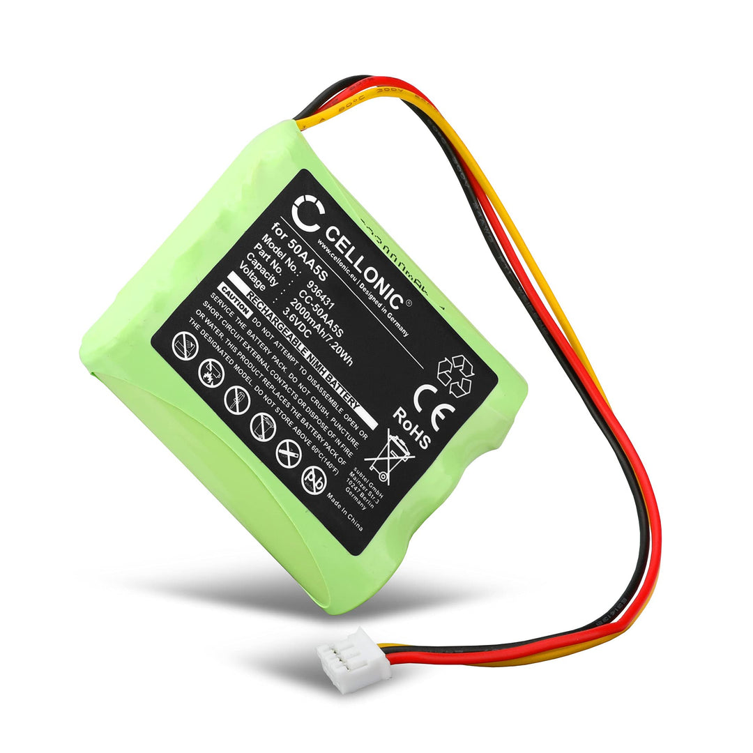 CELLONIC® 3.6V Toniebox Ersatzakku 50AA5S: Tonie Box Akku Ersatz - 2000mAh hoher Kapazität für Lange