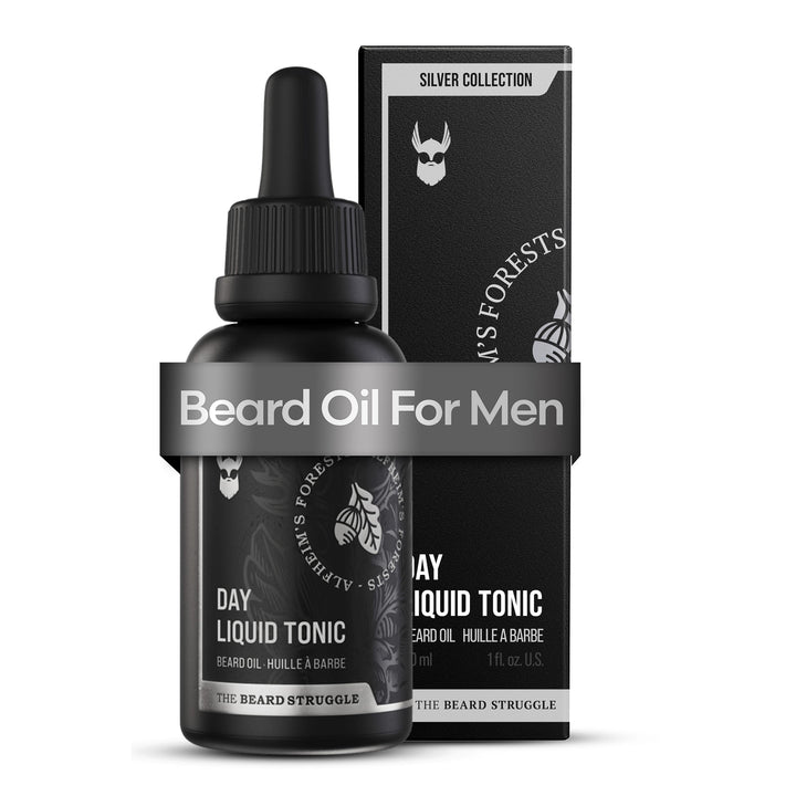 The Beard Struggle Day Liquid Tonic Bartöl für Männer – Silver Collection (Alfheim's Forests) – Bart
