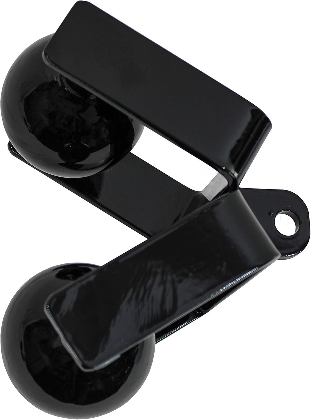 Zweihand Kugelgriff, Double Balled Rowing Handle, Arm und Griffkraft Trainingsgerät, Schwarz, doppel