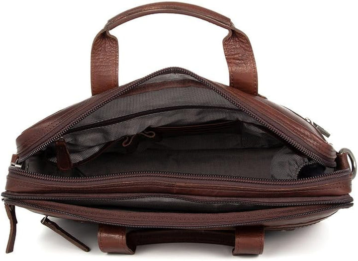 Spikes &amp; Sparrow Bronco R-140 BR 70 Unisex-Erwachsene Henkeltaschen 36x28x9 cm (B x H x T) Schwarz,
