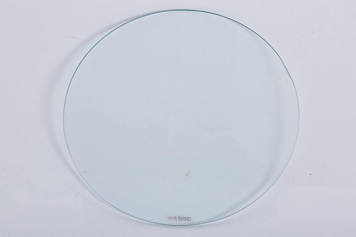Euro Tische Glasplatte für Kaminofen und Tischplatte in Ø50cm Schutzplatte mit 6mm ESG Sicherheitsgl