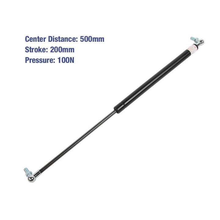 Hydraulische Gasfeder, 500 mm Achsabstand 200 mm Hub 100 N Druckgasdruckfeder für Gerätedeckel, Snac