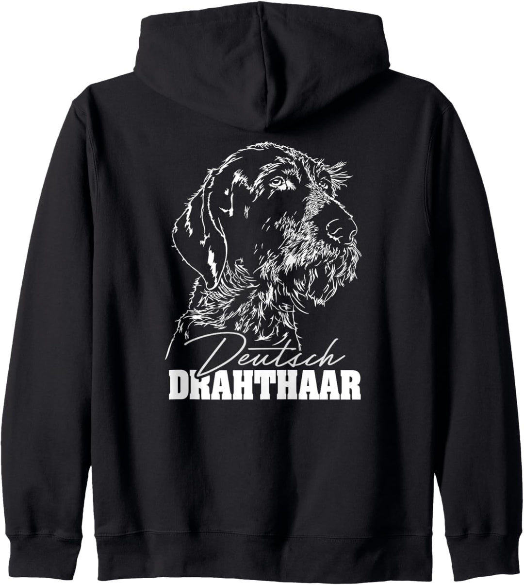 Deutsch Drahthaar Hund Hundeportrait Wilsigns Jagdhunde Kapuzenjacke