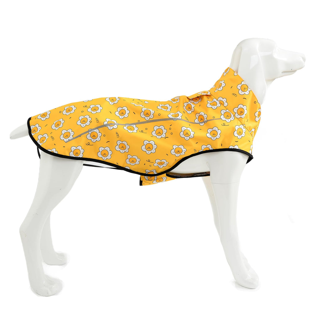 Mile High Life Hunde-Regenmantel, verstellbare, wasserdichte Haustierkleidung, leichte Regenjacke mi