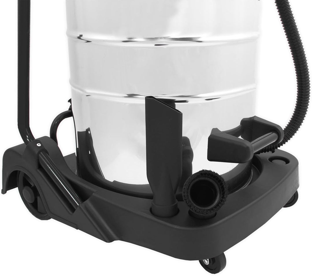 Nass- & Trocken Industriestaubsauger 80L, extra langer 5m Schlauch mit Zubehör, 3000W, Dreifachmotor