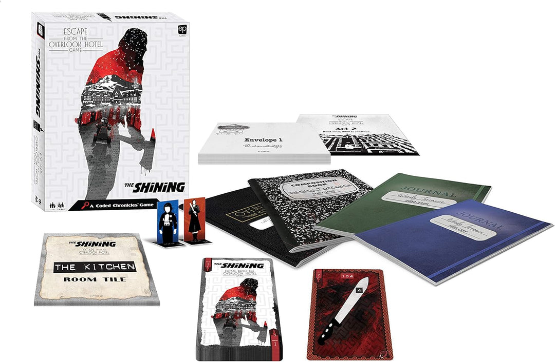 USAopoly , Shining: Escape from The Overlook Hotel-A Coded Chronicles Game - Board Game, 1 + Players