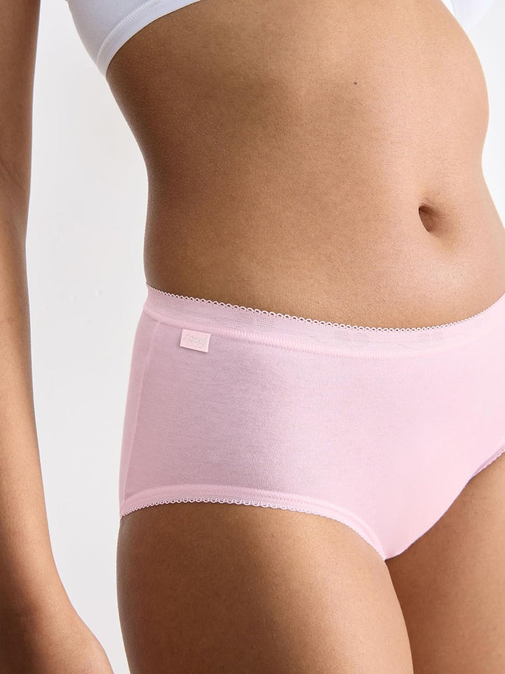 Sloggi Damen 24/7 Micrfib MD3P Taillenslip 36 Basic+ Midi Multiple Colours 19, 36 Basic+ Midi Multip