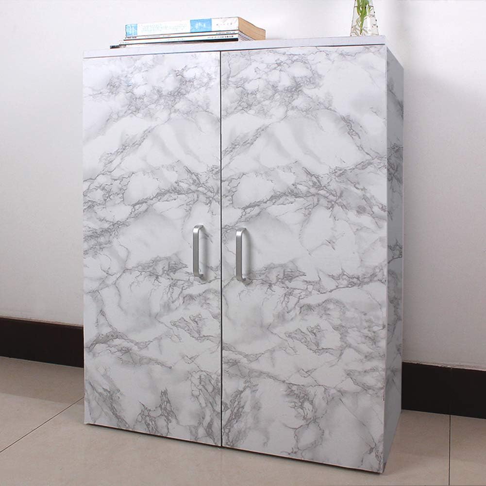 Livelynine 5M X 60 CM Breit Marmor Folie Grau Klebefolie Tisch Möbel Mamorfolie Selbstklebende Folie