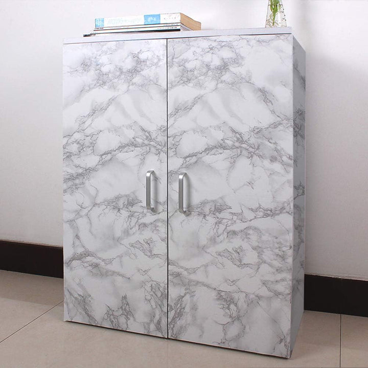 Livelynine 5M X 60 CM Breit Marmor Folie Grau Klebefolie Tisch Möbel Mamorfolie Selbstklebende Folie