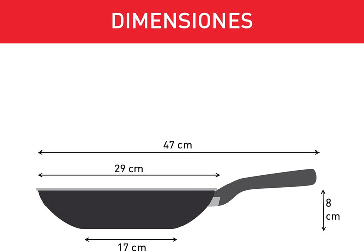 Tefal G7261944 Comfort Max Edelstahl Antihaft-Wok, 28 cm – Silber Aus Edelstahl, Aus Edelstahl