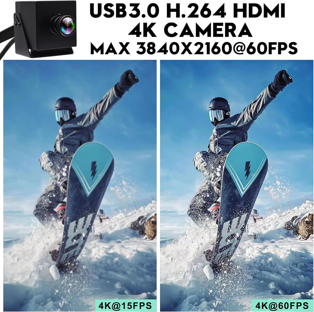 HDMI USB Kamera 60fps Hochgeschwindigkeitskamera ELP 4K HDMI USB 3.0 PC Kamera mit gleichzeitiger Au