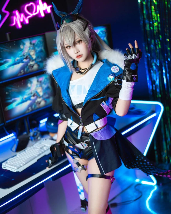 CR ROLECOS Honkai Star Rail March 7th Anaxa Cosplay Kostüm Outfit Spielfiguren Uniform Full Set Hall