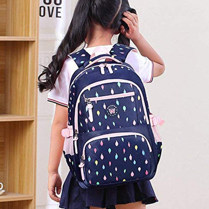 Schulrucksack Rucksack Mädchen, Schultaschen 3 Teile Set Schulranzen mit Lunch-Taschen Federmäppchen