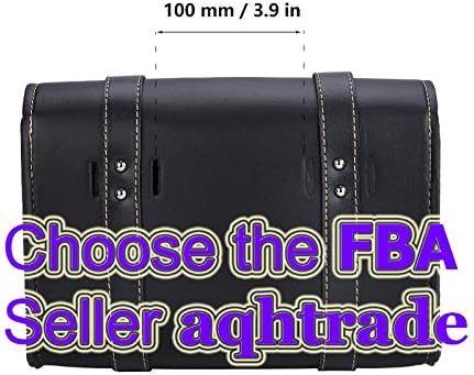 1x Motorrad Satteltaschen Leder wasserdichte Platz Satteltasche Seitliches Brot Werkzeugkasten Speic