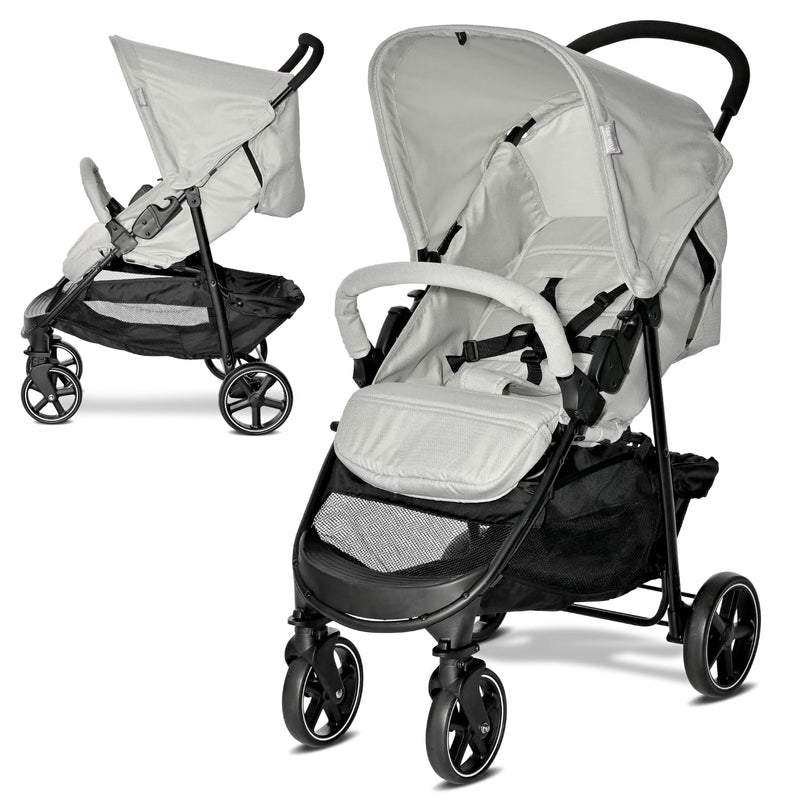 Lorelli Kinderwagen Rome, Reisebuggy, Baby Buggy klein zusammenklappbar, Leicht, Nur 7 kg, Kompakter