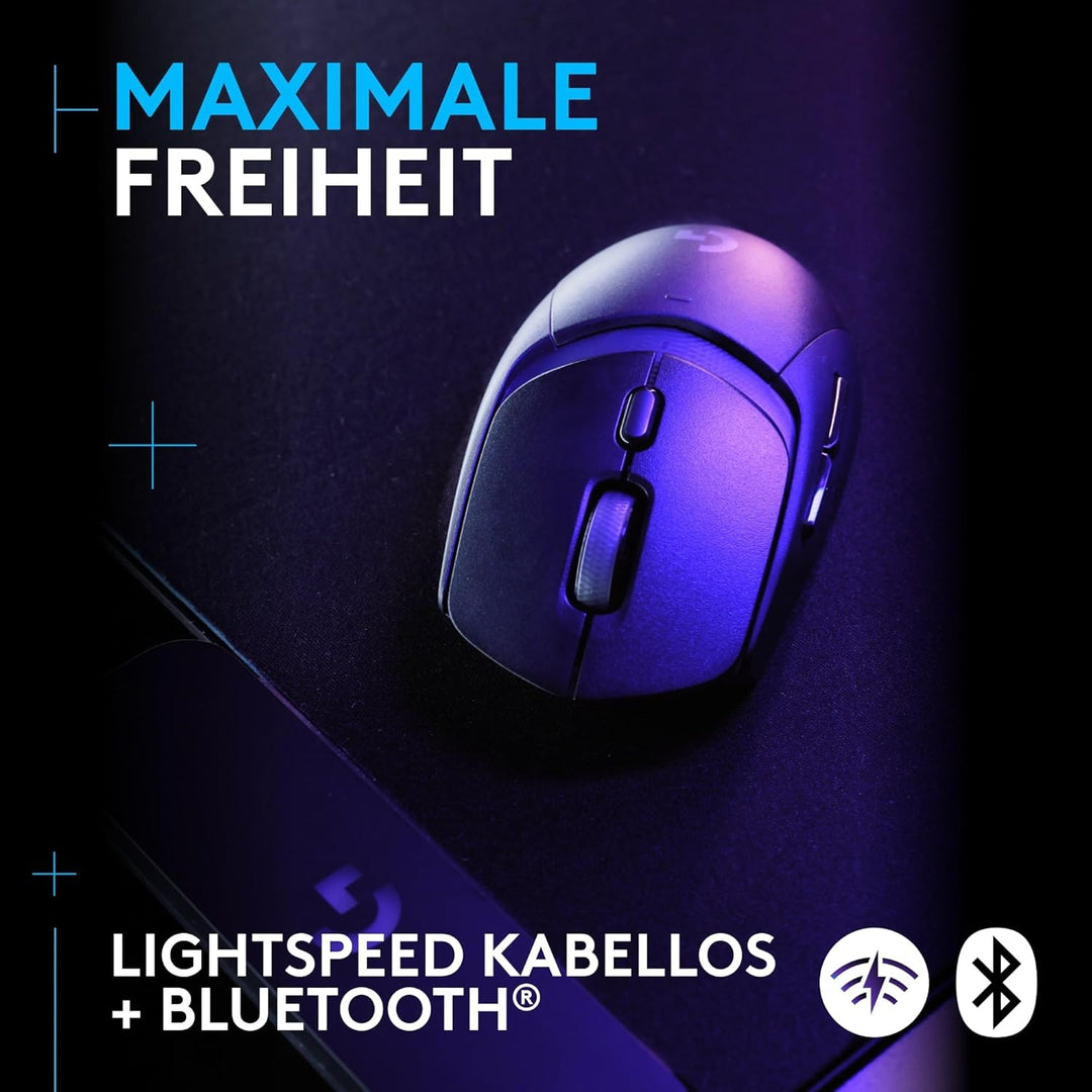 Logitech G309 LIGHTSPEED kabellose Gaming-Maus, leicht, LIGHTFORCE-Hybridschalter, HERO 25K-Sensor,