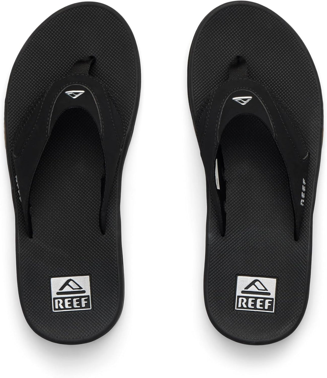 Reef Herren Fanning Flipflop 36 EU Schwarz Black Silver Bls, 36 EU Schwarz Black Silver Bls