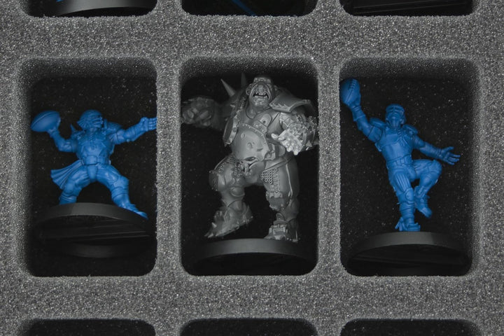 Feldherr Magnetbox grün kompatibel mit 16 Blood Bowl Miniaturen - 2016 Version