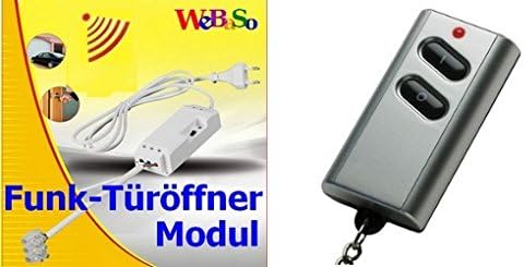 DIW Intertechno ITK-200 Funk-Türöffnermodul für elektrische Türöffner im Set Funk-Schlüsselsender