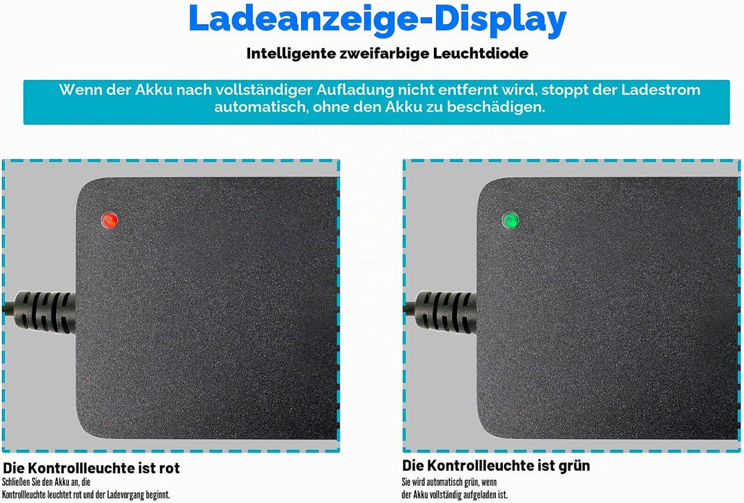 PowerSmart® 2 A 42 V Ladegerät Ersatz für 36V Akkus von STREETBOOSTER One/Two