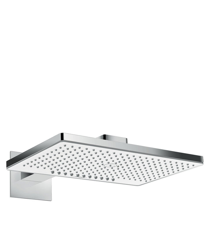 hansgrohe Rainmaker Select 460 Duschkopf, Kopfbrause mit 2 Strahlarten, Weiss/Chrom Wandanschluss 2