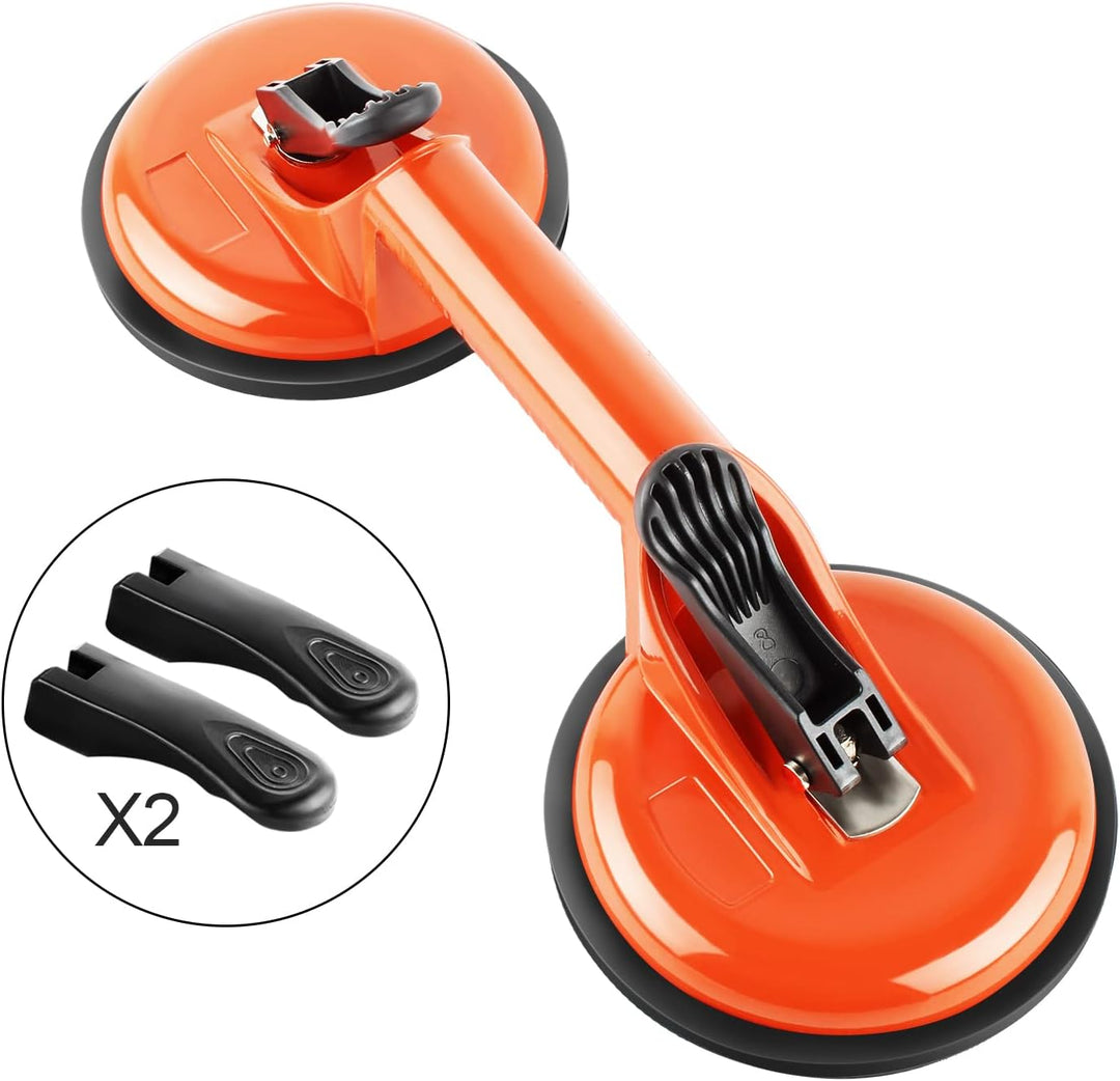 Forever Speed 2 Stück Glassauger Saugheber Aluminium Saugnapf 105kg Vacuum Lifter 118 mm Glas Saughe