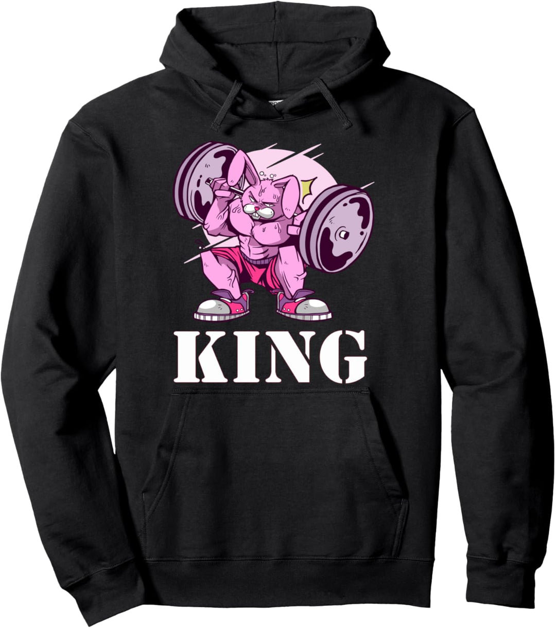 Gym Partner Bunny King Gewichtheben Ziele Fitness Paar Pullover Hoodie