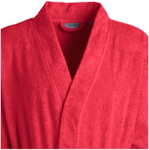 Egeria TOPAS Unisex Bademantel in Kimonoform für Damen und Herren, Grösse M, Farbe China Red china r