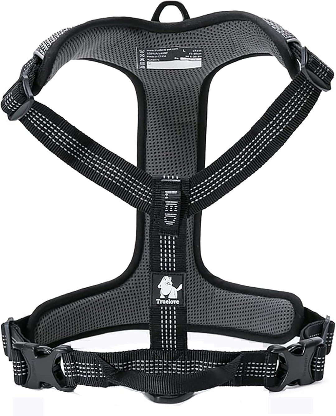 TRUE LOVE Hundegeschirr Outdoor Adventure II Reflektierende Weste mit 2 Leinenbefestigungen passende