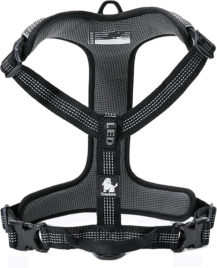 TRUE LOVE Hundegeschirr Outdoor Adventure II Reflektierende Weste mit 2 Leinenbefestigungen passende