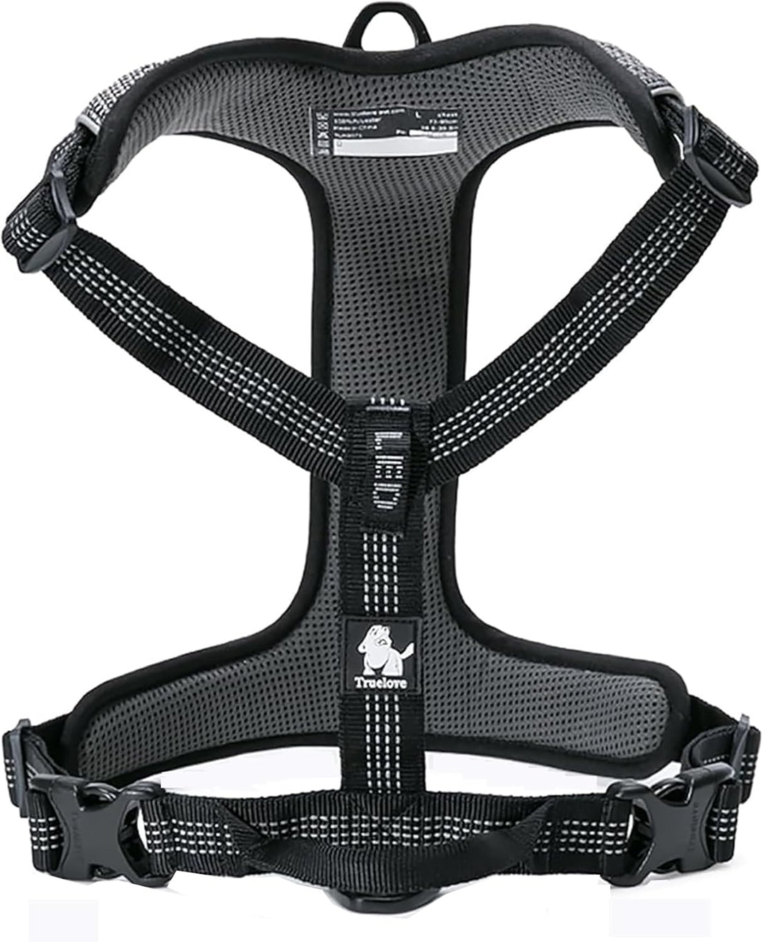 TRUE LOVE Hundegeschirr Outdoor Adventure II Reflektierende Weste mit 2 Leinenbefestigungen passende
