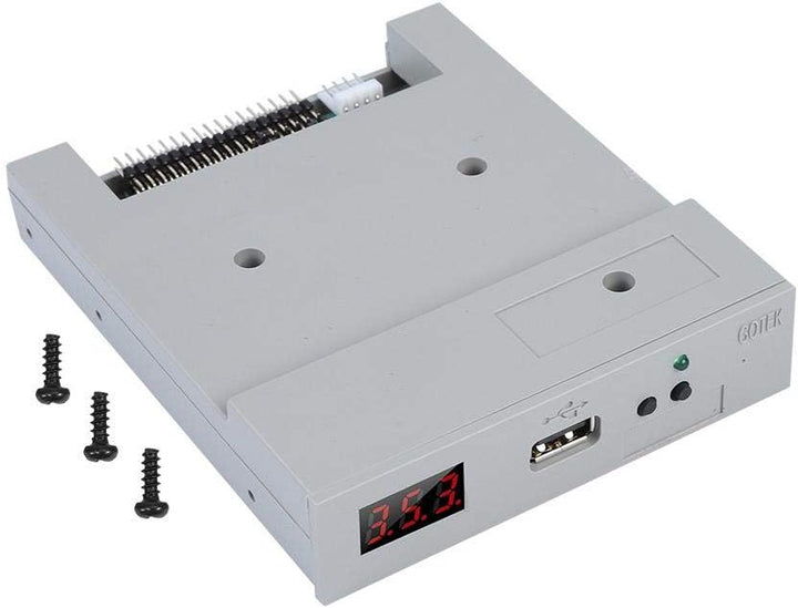 Goshyda USB-Emulator SFR1M44-U100 3,5 Zoll 1,44 MB USB-SSD-Diskettenlaufwerk-Emulator Plug & Play, i