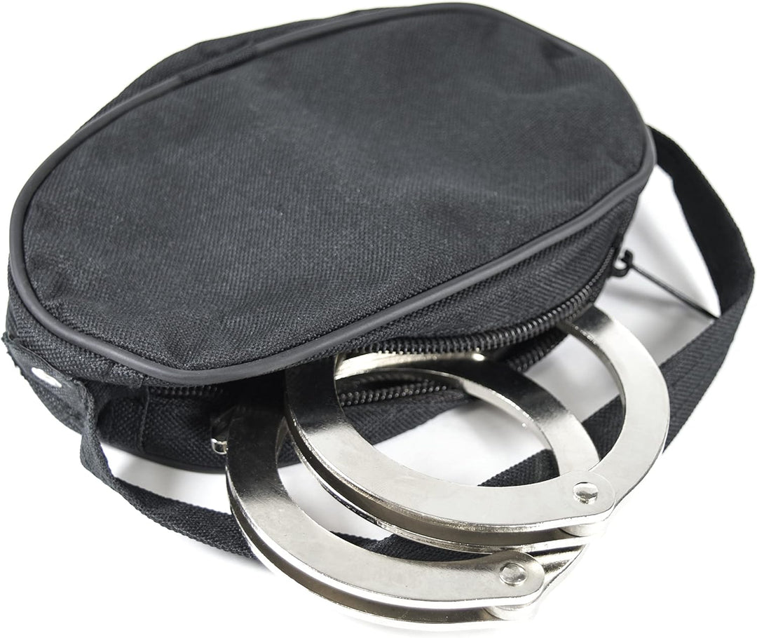 PRODEF ® Fussschelle aus hochwertigem Stahl, Double-Lock Sicherung, verschweisste 41 cm Kette, inkl.