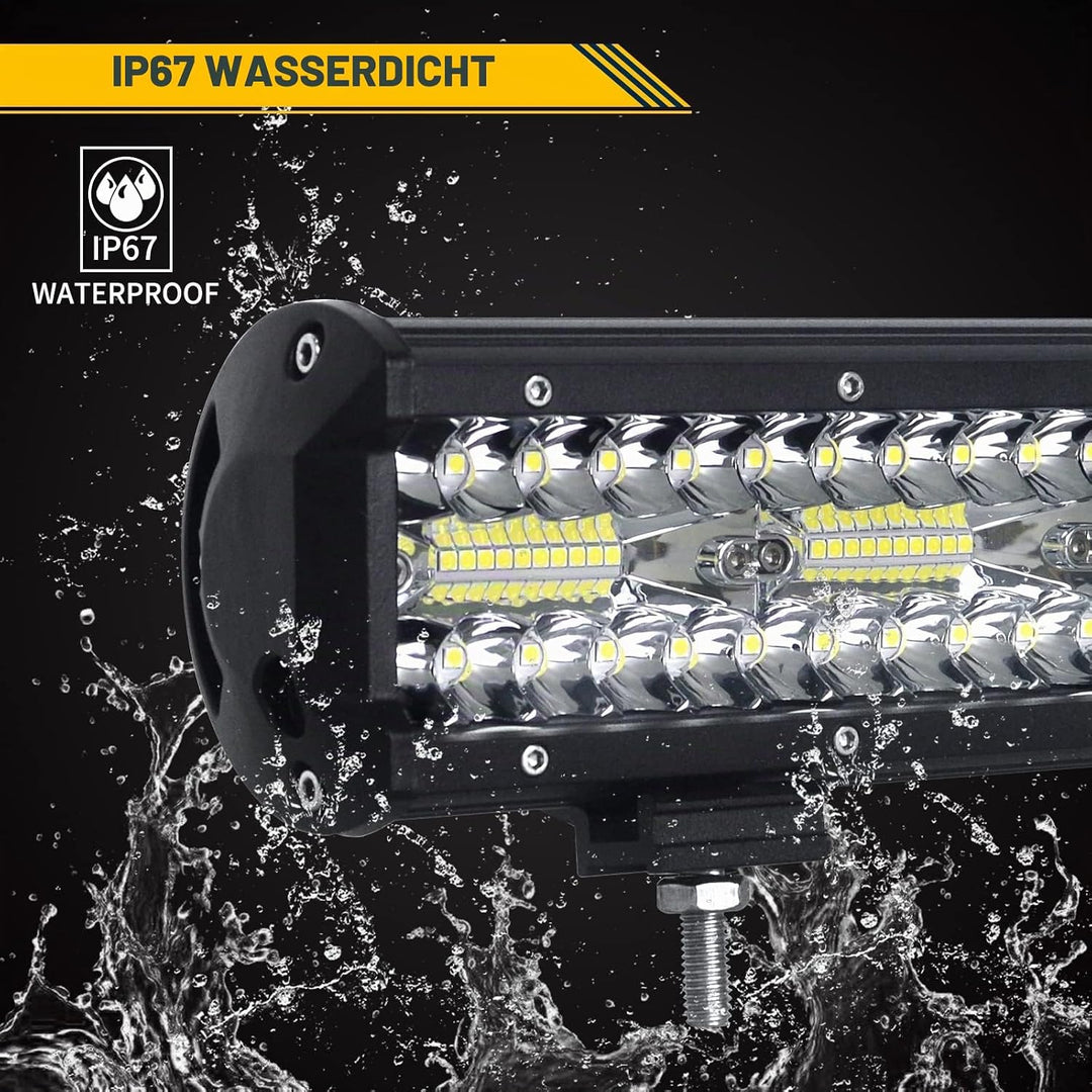 Willpower 20 Zoll 51CM 420W Led Arbeitsscheinwerfer Bar + Kennzeichenhalter + Kabelbaum Led Scheinwe