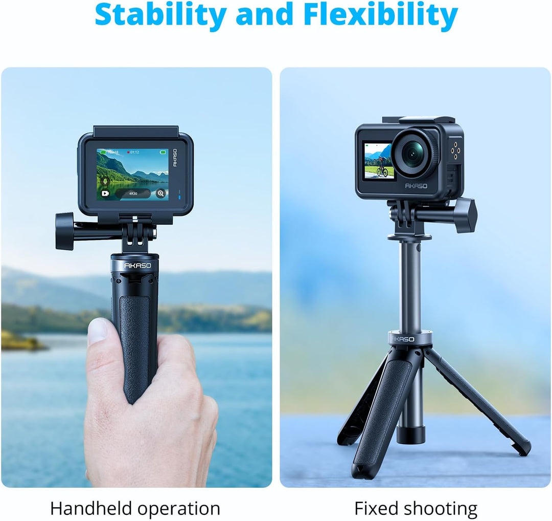 AKASO Mini-Stativ,Selfie-Stick Stativzubehör Kompatibel mit AKASO Action Cam/GoPro Hero12/11/10/9/8/