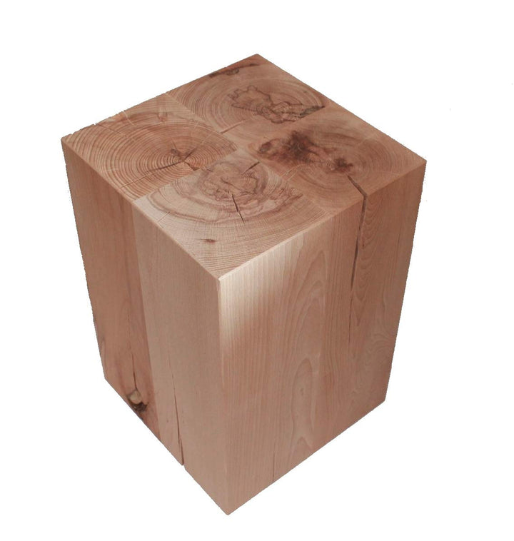 AAF Nommel®, Sitzblock Massiv Holz Block Sitzhocker Buche 45 x 30 x 30 cm Nr. 01