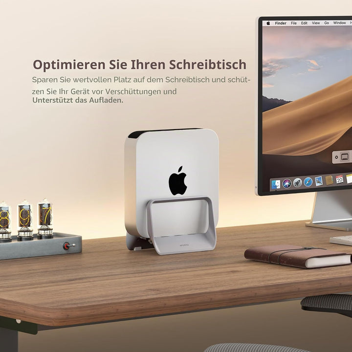 AFOOYO Mac mini Ständer - ABS Vertikale Halterung Desktop Ständer, Universal Fit für Mac mini 2010-2