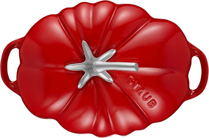 STAUB Cocotte Tomate 25 cm kirschrot Bräter, Gusseisen, 35 x 24 x 16.5 cm, Kirschrot