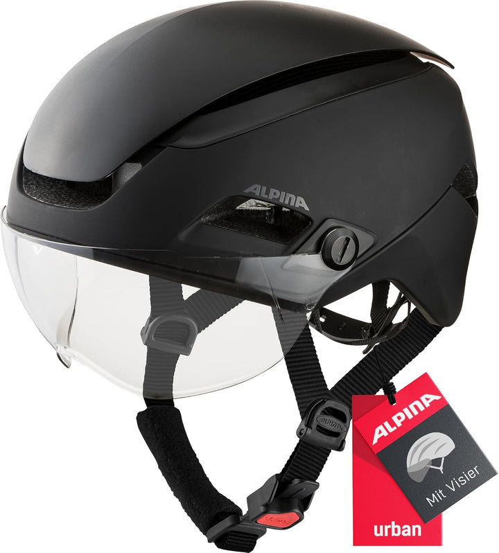 ALPINA ALTONA V - Extrem Leichter, Beleuchteter & Belüfteter Fahrradhelm Mit Selbsttönenden Visier F