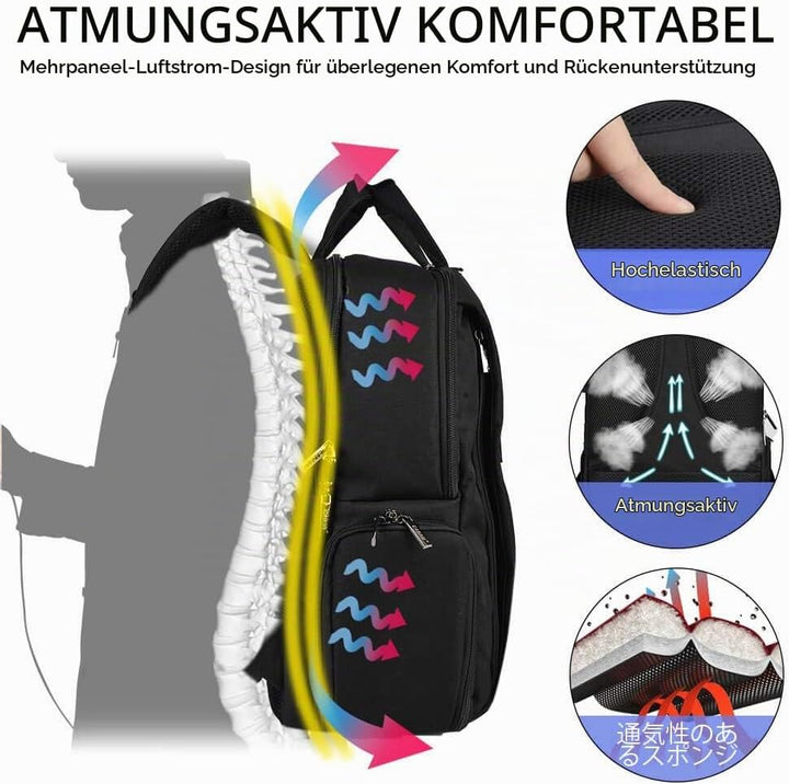 CADeN Kamerarucksack,Wasserabweisend Fotorucksack Camera Backpack &amp; Casual Travel Bag mit USB für DS