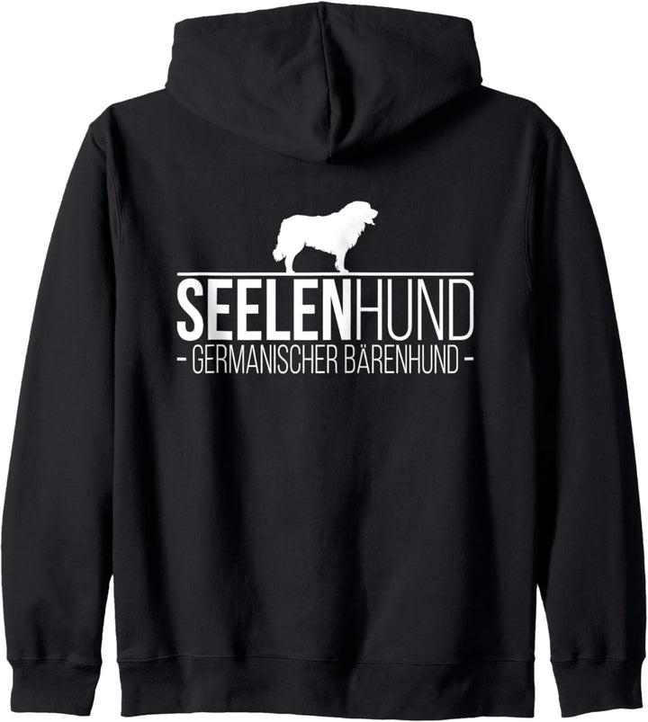 Germanischer Bärenhund mein Seelenhund Hund Hundespruch Kapuzenjacke