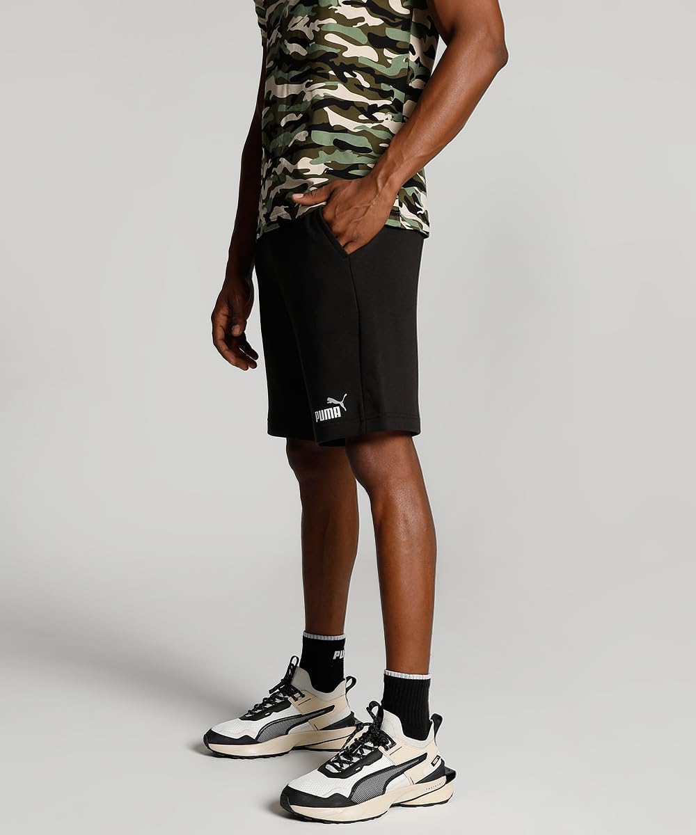 PUMA Herren Strick-Shorts ESS+ 2 Col Shorts 10" S Puma Schwarz-puma Weiss, S Puma Schwarz-puma Weiss