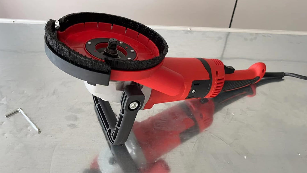 Aidelife Absaughaube für Winkelschleifer 115/125mm + Diamantschleiftopf 125mm x 22,2 mm für Beton 12