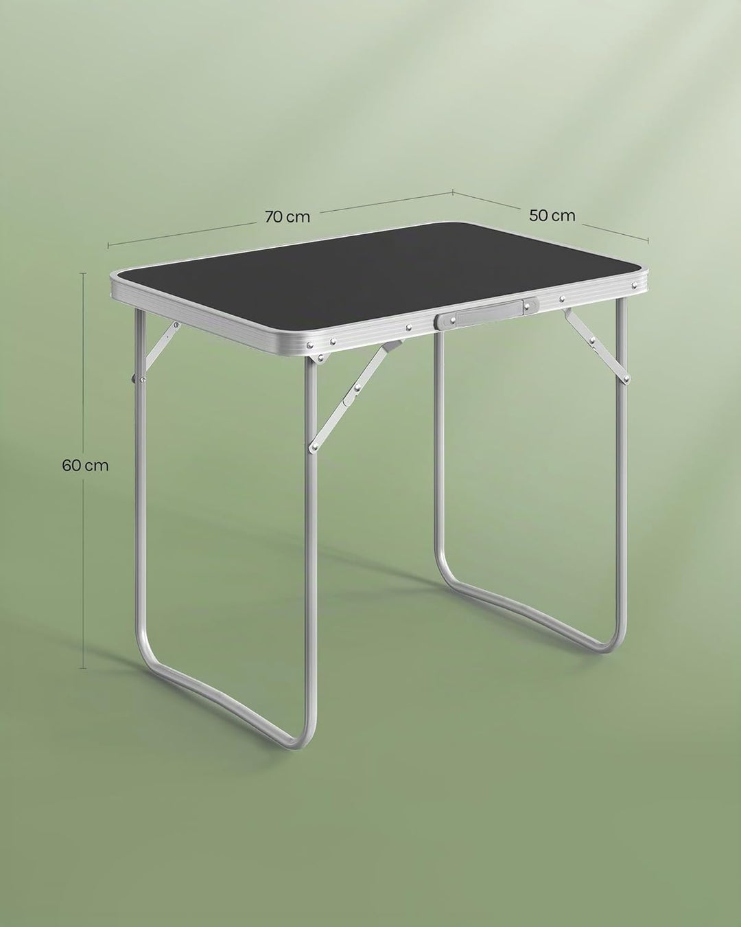 WOLTU Campingtisch Klapptisch Reisetisch mit Griff, 70x50x60cm(LxBxH) zusammenklappbar Gartentisch a
