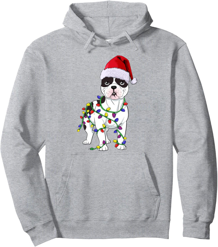 Französische Bulldogge Weihnachten Hundehalter Pullover Hoodie