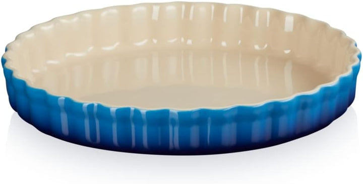 Le Creuset Tarteform aus Steinzeug, 28 cm, 2.1 Liter, Azure, 71120282200001 Azure 28 cm, Azure 28 cm