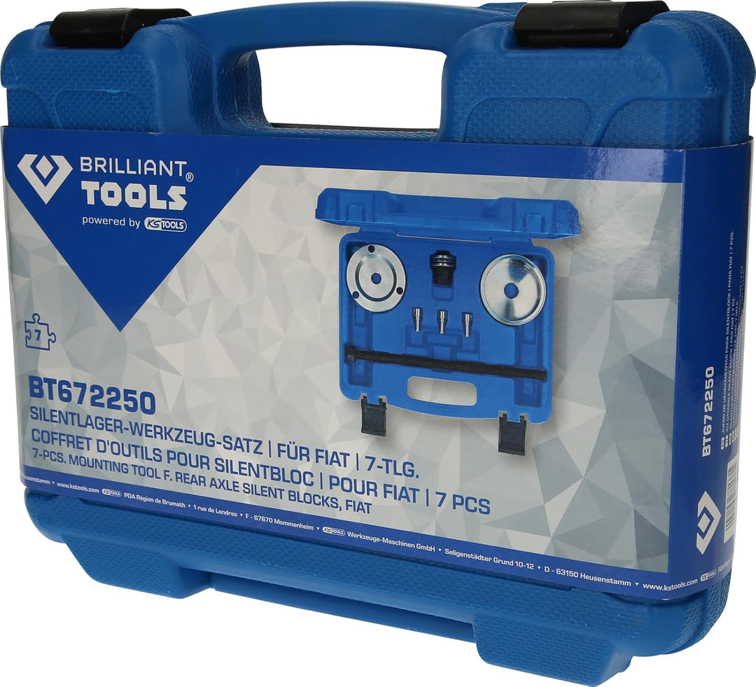 BRILLIANT TOOLS BT672250 Fiat Silentlager-Werkzeug-Satz, 7-Tlg [Powered by KS TOOLS]