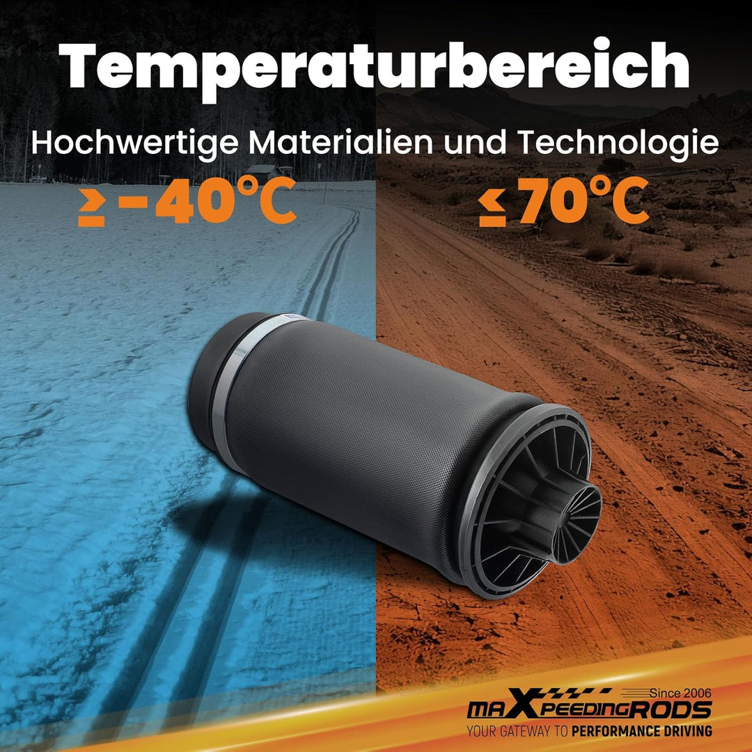 maXpeedingrods Luftfeder 1643200625 für W164 X164 ML GL Klasse Luftfederung Hinten Airmatic 16432010
